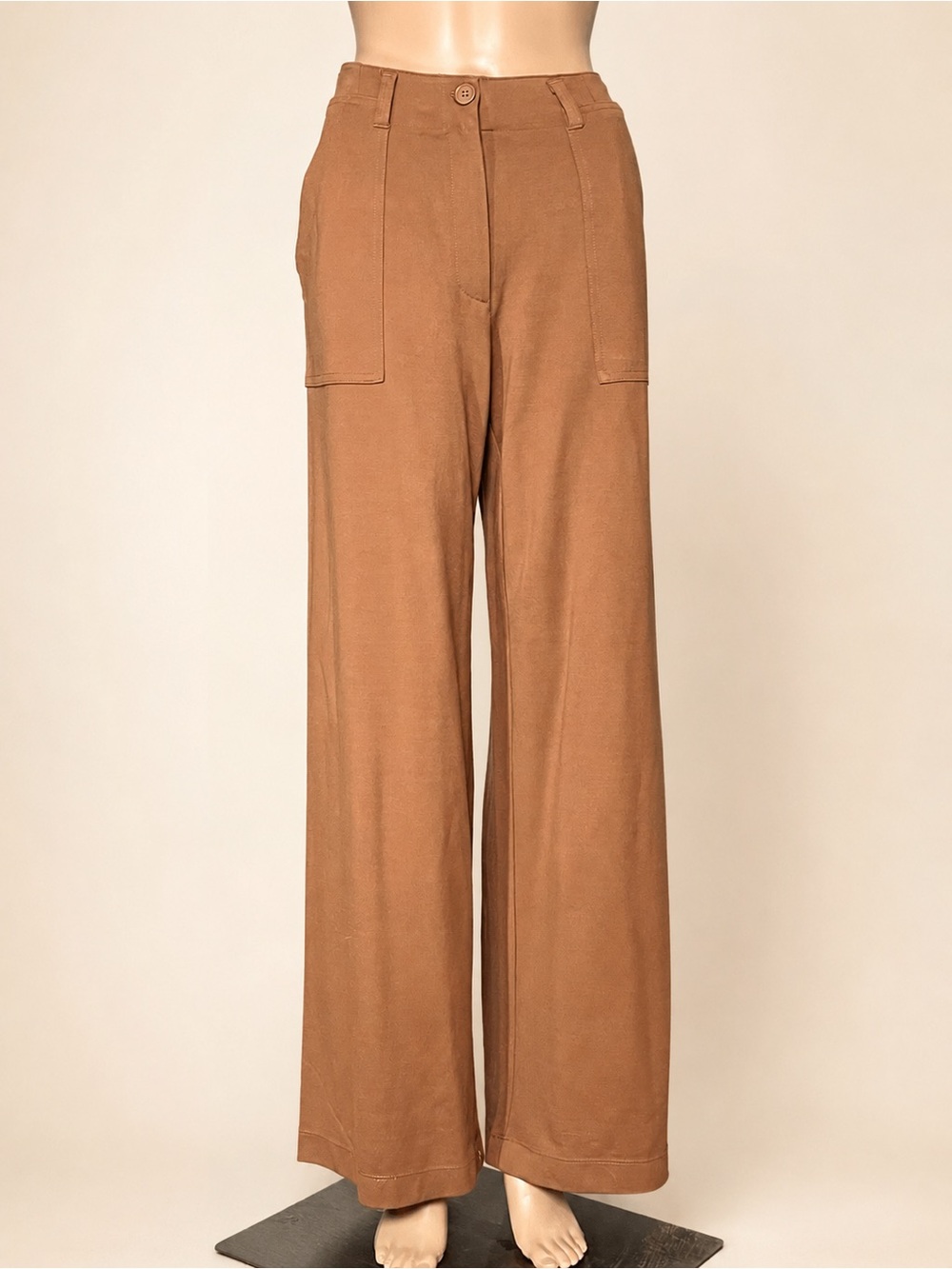 🤎✨ MAX STUDIO VICUÑA PONTE HIGH-WAIST WIDE-LEG PANTS • S | NWOT ✨🤎